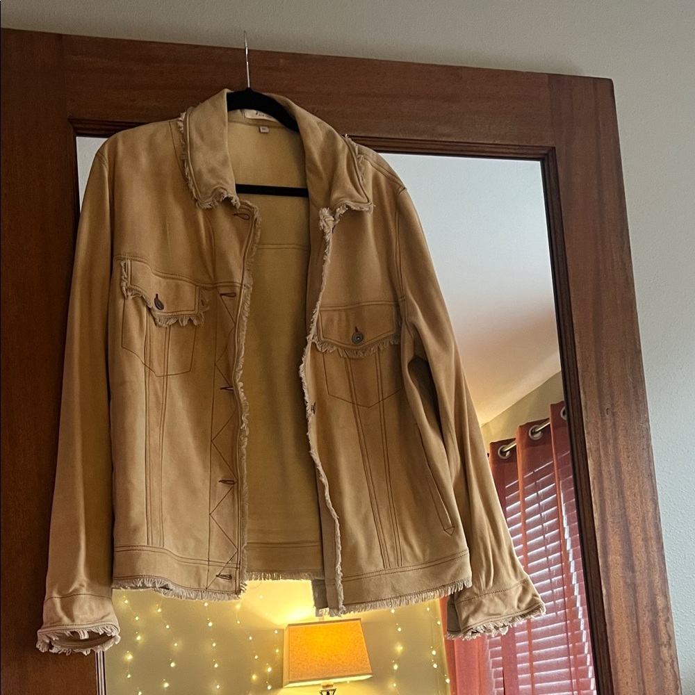 Tan Leather Jacket for Women